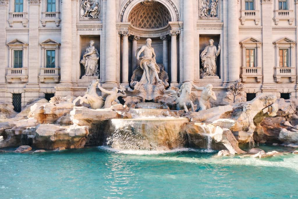 The Trevi Fountain in Rome, a must see stop when in the city.